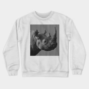 Black Rhino Close-up Anamorphic Pop Art Crewneck Sweatshirt